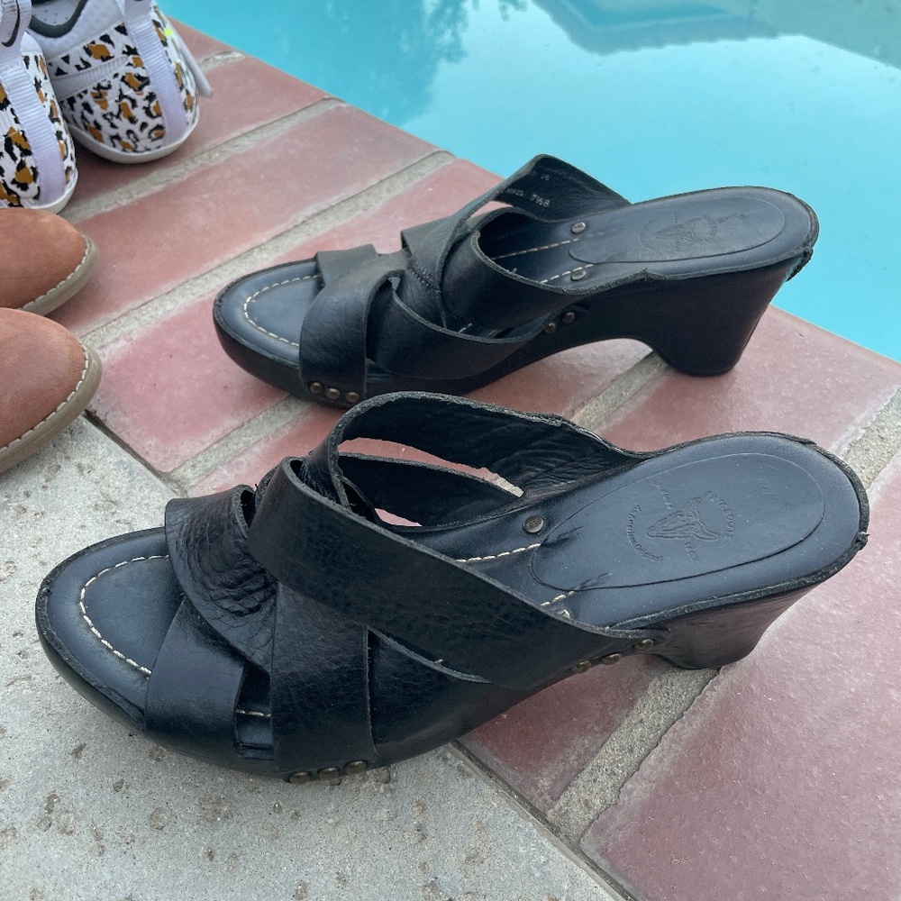 Frye leather wedge